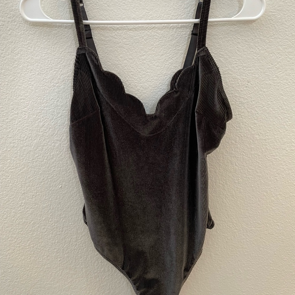 Gray bodysuit